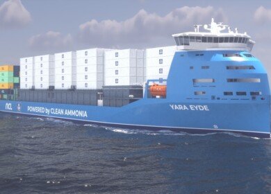 Yara announced the world’s first ammonia-powered container ship
