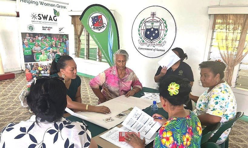 Women farmers embrace organic fertilizer production in Samoa