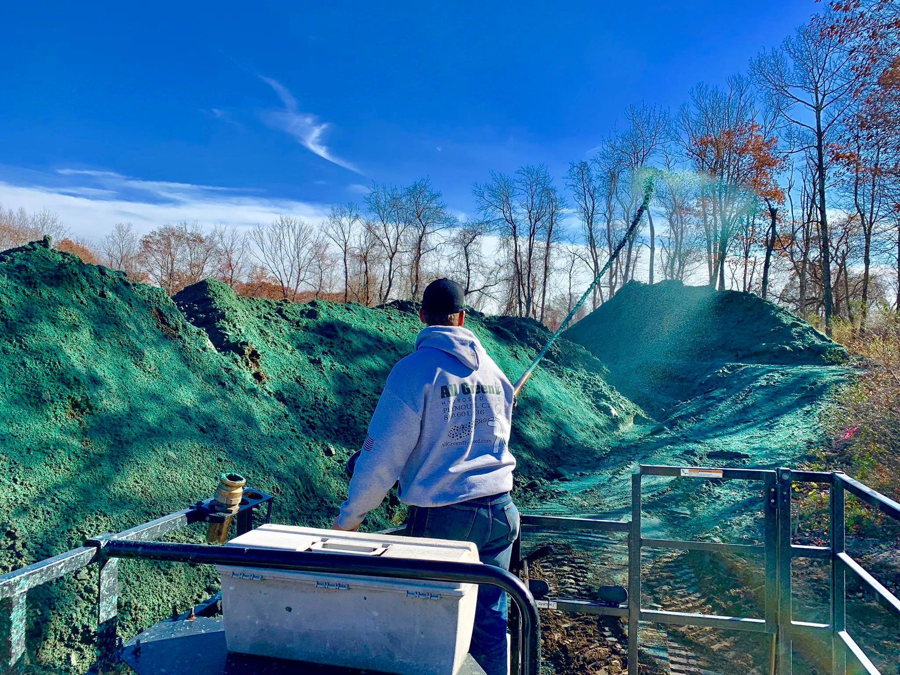 All Green Hydroseed transforms landscapes through specialized erosion control