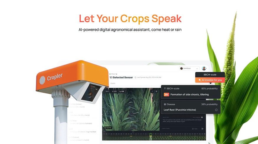 Cropler provides farmers with a 24/7 AI-powered digital agronomist