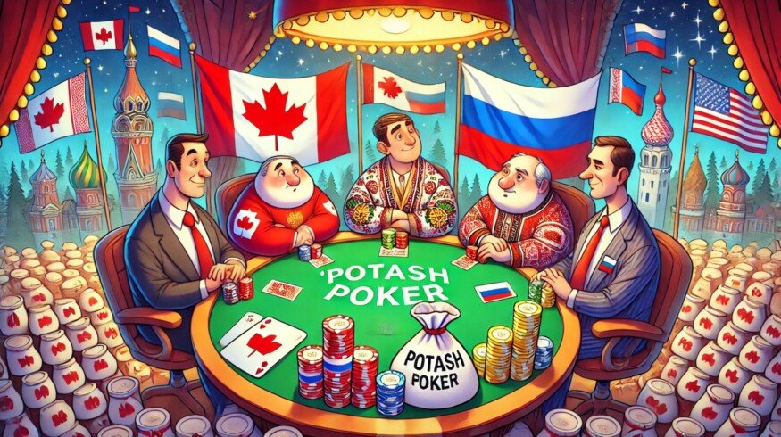 Who wins in the ‘potash poker’ game played by Belarus, Canada, Russia, and the U.S.?