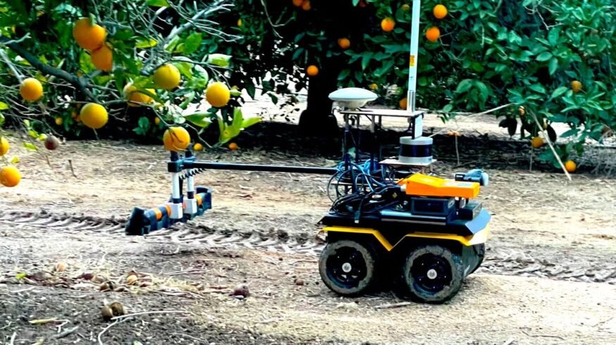 UC Riverside robot maps orchard soil moisture tree by tree to cut water use