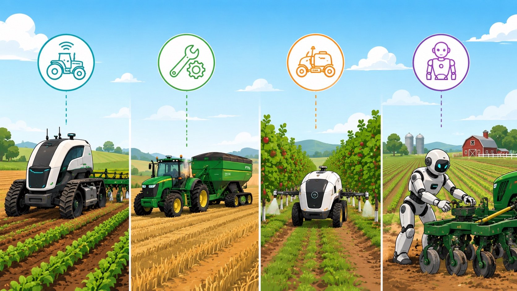 Analysts outline four competing paths toward autonomous farming