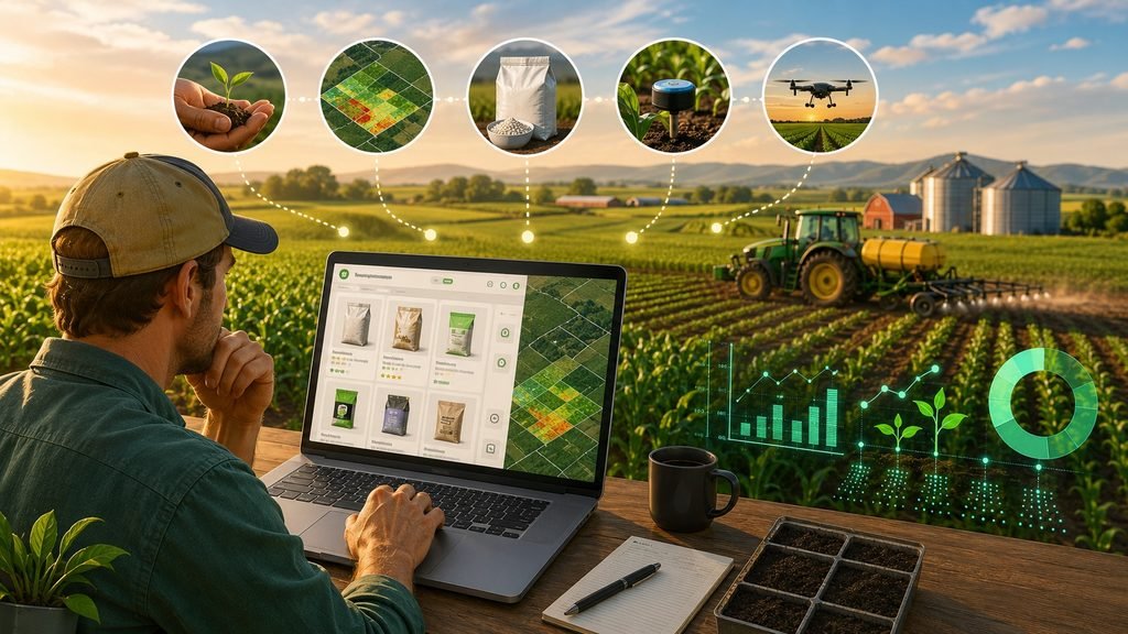 Smart farming with digital tools.