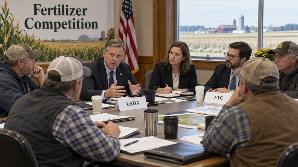 USDA and FTC officials discuss fertilizer competition with U.S. farmers